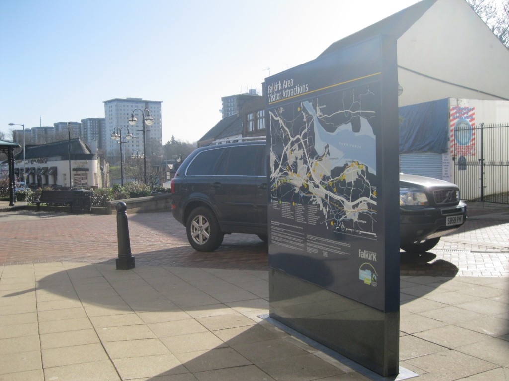 Falkirk Pedestrian Navigator Signs