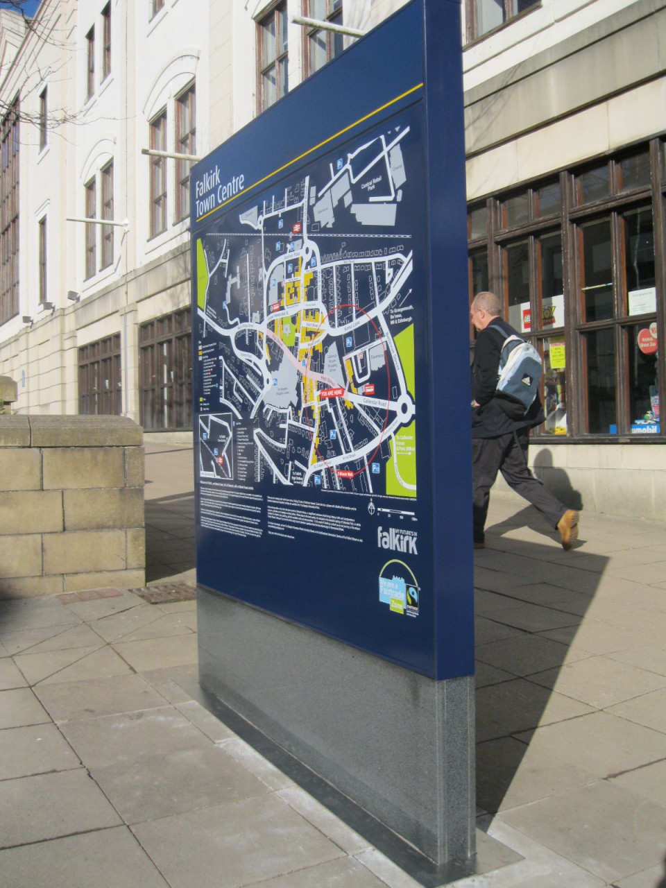 Falkirk Pedestrian Navigator Signs